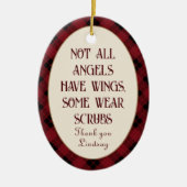 前列パーソナライズされたクリスマス飾り セラミックオーナメント (正面)