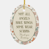 前列パーソナライズされたクリスマス飾り セラミックオーナメント (正面)