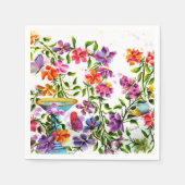 前刷り鳥風呂紙ナプキン スタンダードカクテルナプキン (正面)