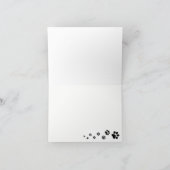 前刷空白の付きノートカードの犬 カード (内部)