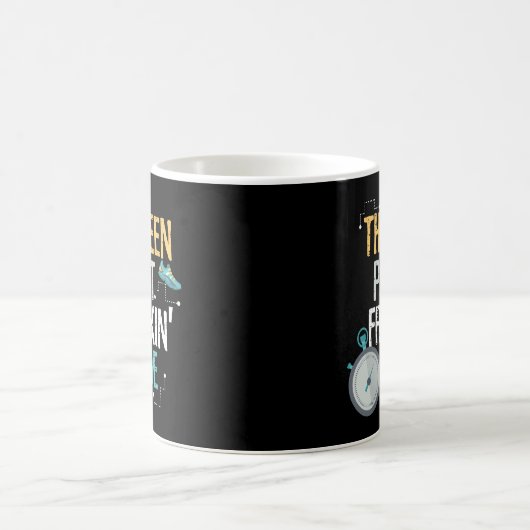 前半のマラソンの感動的なコーヒー・マグのギフト コーヒーマグカップ (中央)