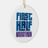 前半マラソン13.1マイル セラミックオーナメント (右)