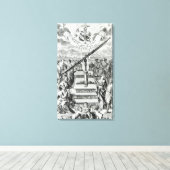 前口肺人工雲 キャンバスプリント (インサイチュ (ウッドフロア))