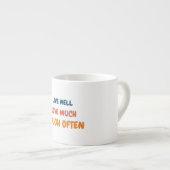 前向きおもしろいインスパイア引用文の愛の生活ことわざ エスプレッソカップ (正面右)