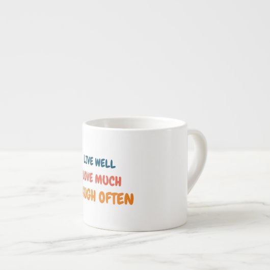 前向きおもしろいインスパイア引用文の愛の生活ことわざ エスプレッソカップ (正面右)