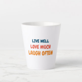 前向きおもしろいインスパイア引用文の愛の生活ことわざ カフェラテマグ