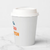 前向きおもしろいインスパイア引用文の愛の生活ことわざ 紙コップ (左)