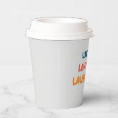 前向きおもしろいインスパイア引用文の愛の生活ことわざ 紙コップ (右)