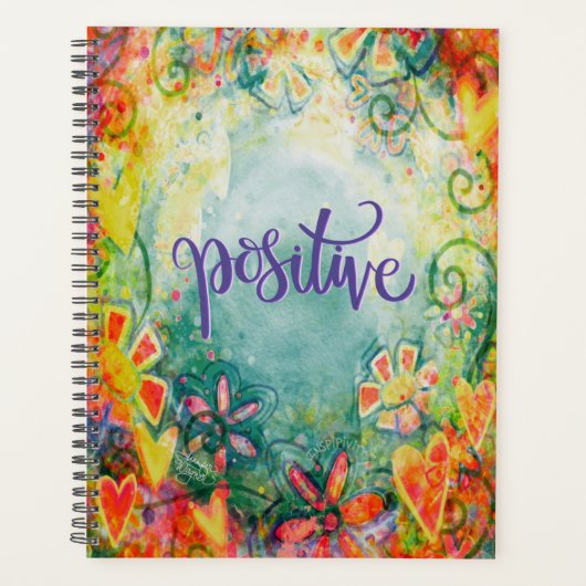 前向きかわいらしお洒落フローラ プランナー手帳 (正面)