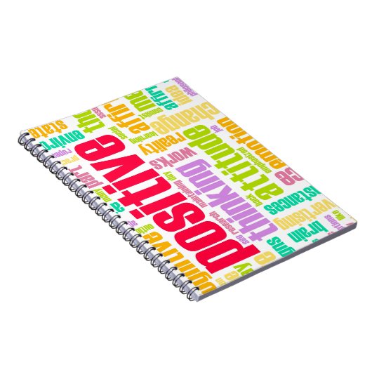 前向きがあって下さい! 前向きにとどまって下さい! ノートブック (右側)