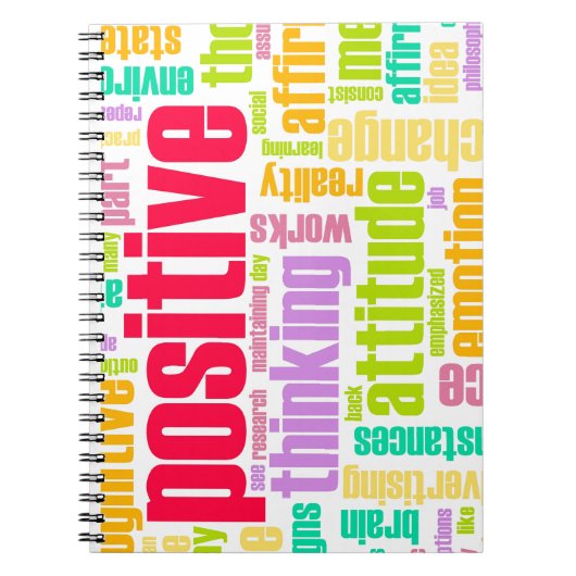 前向きがあって下さい! 前向きにとどまって下さい! ノートブック (正面)