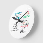 前向きす ラウンド壁時計 (傾斜)