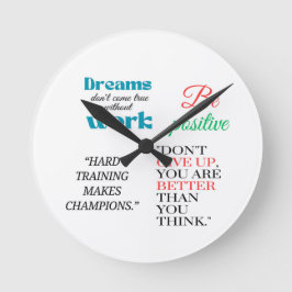 前向きす ラウンド壁時計