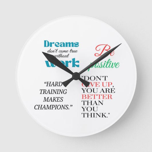 前向きす ラウンド壁時計 (正面)