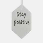 前向きでいて ガラスオーナメント (正面右)