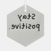 前向きでいて ガラスオーナメント (裏面)