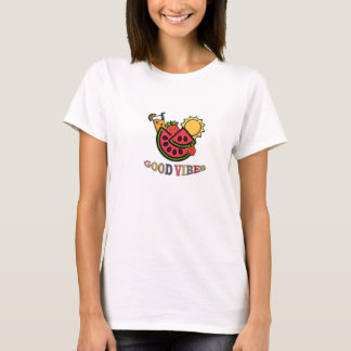 前向きなエネルギーでインスパイアするグッドバイブスTシャツ Tシャツ