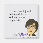 前向きなユーモア マグネット (正面)