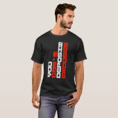 前向きな励まし ポジティブにやる気を起こさせる 言い訳は預金できない Tシャツ (正面フル)