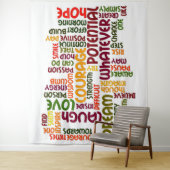 前向きな勇気付けられるのためのやる気を起こさせるな単語 タペストリー (インサイチュ)