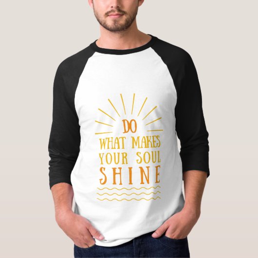 前向きな姿勢を促す言葉 Tシャツ (正面)