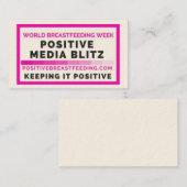 前向きな媒体の電撃戦の名刺 名刺 (正面/裏面)