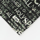 前向きな崇拝のことわざのコラージュのフリースブランケット フリースブランケット (角)