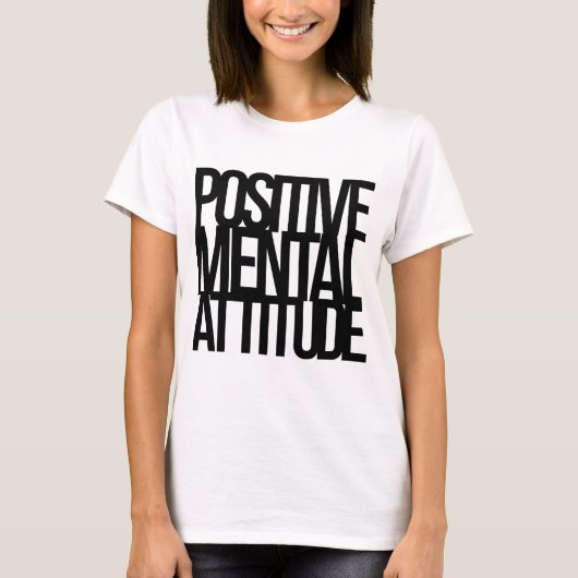 前向きな心的態度 Tシャツ (正面)