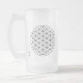 前向きな思考の曇らされたガラスのマグ フロストグラスビールジョッキ (左)