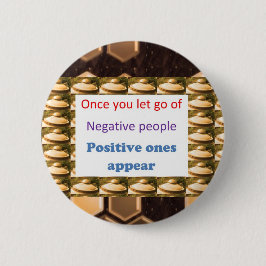 前向きな思考を-否定性を離れて放させます 缶バッジ