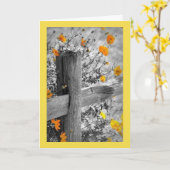 前向きな思考及び愛カード カード (黄色い花)