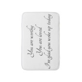 「前向きな断言」のバス・マット バスマット (正面縦)