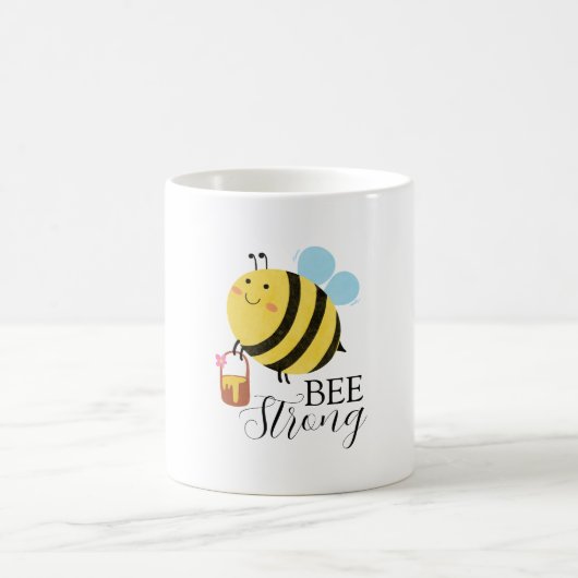 前向きな気分でBuzzしよう Bee Strong コーヒーマグカップ (中央)