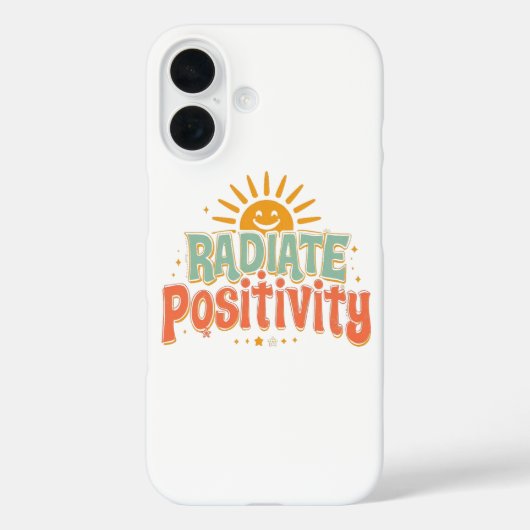 前向きな気持ちと幸せを! Case-Mate iPhoneケース (裏面)