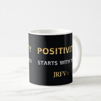 前向きな気持ちはあなたから | JRFV ゴールド調 コーヒーマグカップ