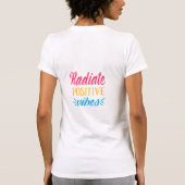 前向きな気持ちを伝える Tシャツ (裏面)