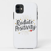 前向きな気持ちを輝かせよう - 宇宙をイメージしたモチベーションを高める名言 Case-Mate iPhoneケース (裏面)