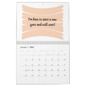 前向きな素晴らしい人生の肯定暦 カレンダー (1月 2026)