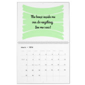 前向きな素晴らしい人生の肯定暦 カレンダー (3月 2026)