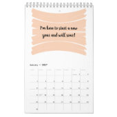 前向きな素晴らしい人生の肯定暦 カレンダー (1月 2027)