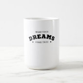 前向きな考え方の名言Tシャツ コーヒーマグカップ (中央)