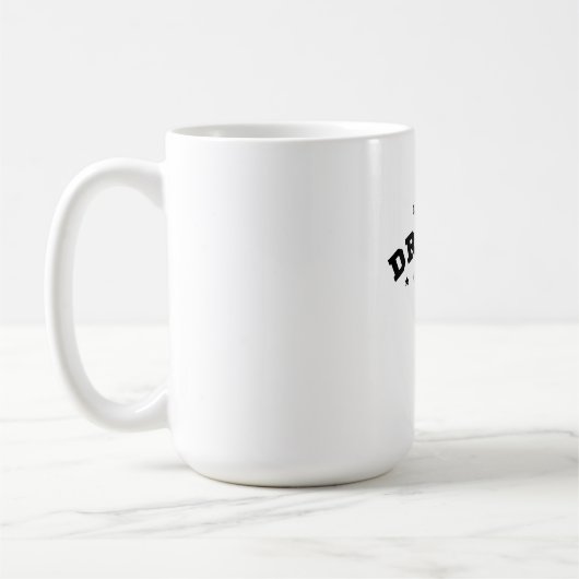前向きな考え方の名言Tシャツ コーヒーマグカップ (左)