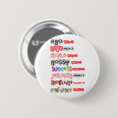 前向きな資産および否定的な責任 缶バッジ (正面&裏面)