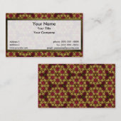 前向きな金格子Sm色の名刺 名刺 (正面/裏面)