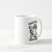 前向きにゃんこ コーヒーマグカップ (正面右)