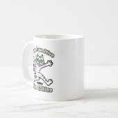 前向きにゃんこ コーヒーマグカップ (正面左)
