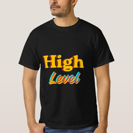 前向きに生きよう グラフィックTシャツ Tシャツ (正面)