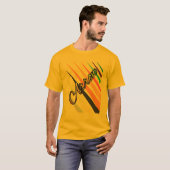 前向きに生きよう モチベーションTシャツ Tシャツ (正面フル)