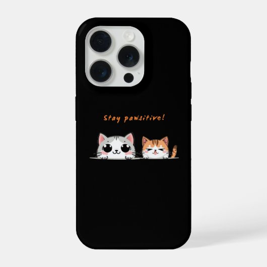 前向きに生きよう iPhoneケース (裏面)