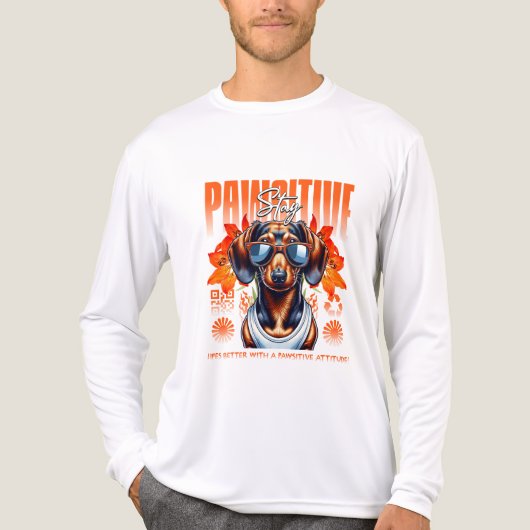 前向きに生きる トライブレンドTシャツ (正面)